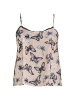 Pia Lace-Trim Butterfly Tank