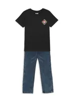 Little Boy's & Diamonds Short-Sleeve T-Shirt