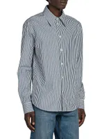 W Tri-Color Striped Woven Shirt