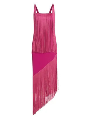 Alma Cascading Fringe Dress