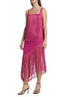 Alma Cascading Fringe Dress