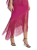 Alma Cascading Fringe Dress