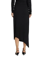 Chelsea Jersey Asymmetric Maxi Skirt