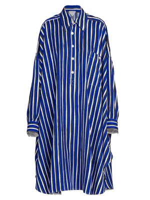 Striped Oversized Shirtdress