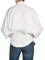 Formfitting Compact Cotton Shirt