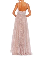 Embellished Bow A-Line Gown