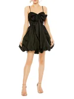 Bow-Front Balloon Minidress