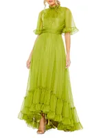 Evening Chiffon High-Low Gown