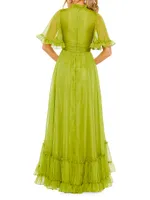 Evening Chiffon High-Low Gown