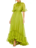 Evening Chiffon High-Low Gown