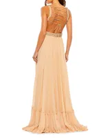 Prom Embellished Chiffon Gown