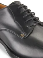 Leather Logo Oxfords