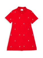 Little Girl's & Teddy Bear Polo Dress