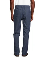 Stretch Linen Slim-Fit Pants