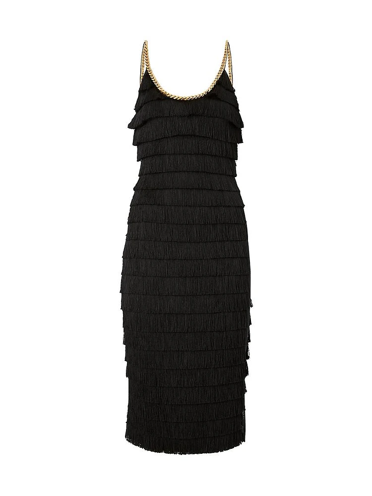 Melina Fringe Chain Dress