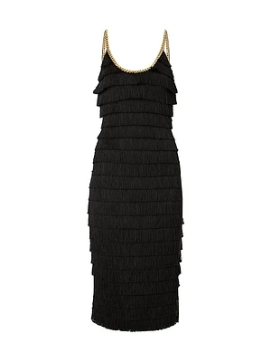 Melina Fringe Chain Dress