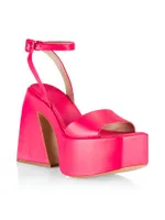 COLLECTION Sky-high Platform Leather Sandals