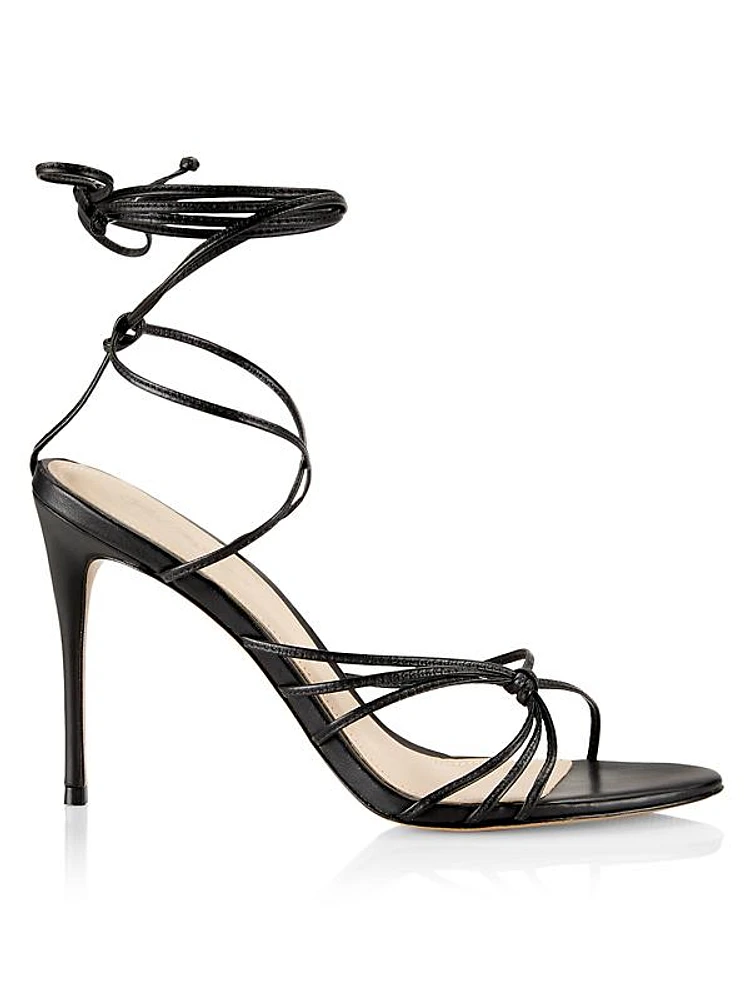 COLLECTION Strappy Leather Lace-Up Sandals