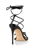 COLLECTION Strappy Leather Lace-Up Sandals