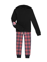 Little Girl's & Girl's Buffalo Plaid Print Joggers