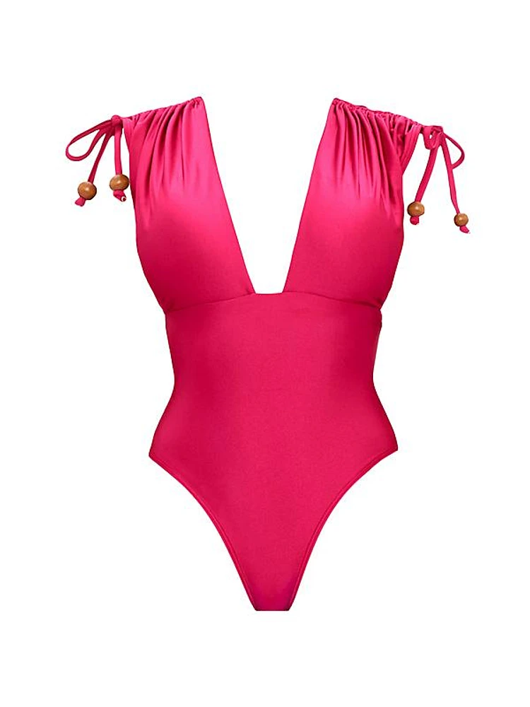 Roba Drawstring One-Piece Swimsuit