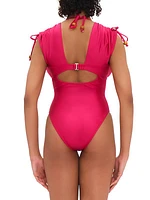 Roba Drawstring One-Piece Swimsuit