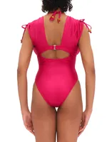 Roba Drawstring One-Piece Swimsuit