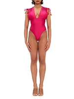 Roba Drawstring One-Piece Swimsuit