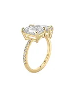 Toi Et Moi 18K Gold & 3.63 TCW Lab-Grown Diamond Engagement Ring