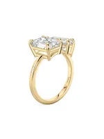 Toi Et Moi 18K Yellow Gold & 3.50 TCW Lab-Grown Diamond Engagement Ring