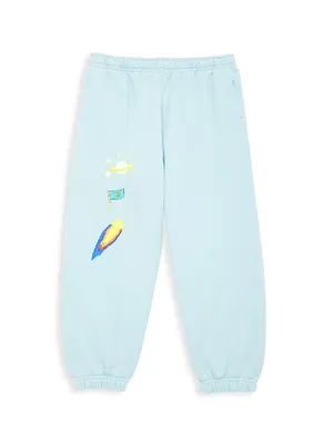 Little Kid's & All Over Space Sweatpants