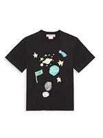 Little Kid's & Kid's All Over Space T-Shirt