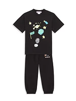 Little Kid's & Kid's All Over Space T-Shirt