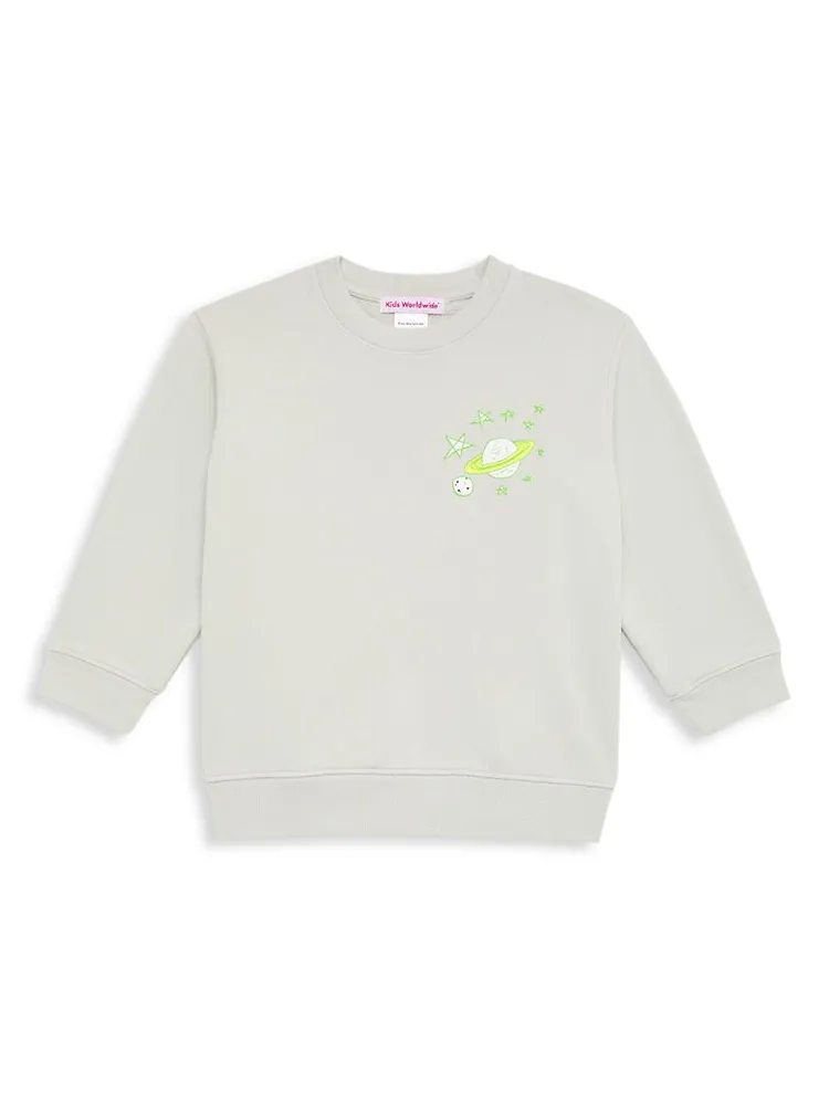 Little Kid's & Orbit Crewneck Sweatshirt