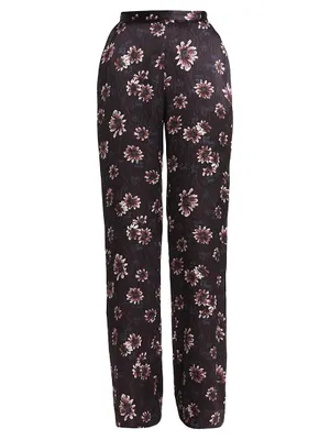 Peaton Floral Silk Pants