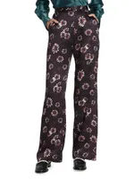 Peaton Floral Silk Pants