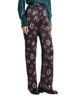 Peaton Floral Silk Pants