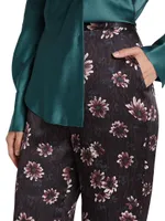 Peaton Floral Silk Pants