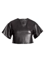 Beck Upcycled Leather Tee