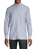 Textured Cotton Dress Shirt