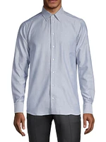 Textured Cotton Dress Shirt