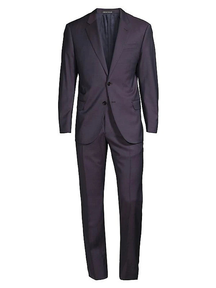 Textured Wool Suit