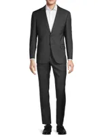 Micro Textured Wool Suit