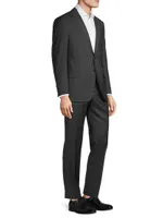 Micro Textured Wool Suit