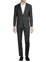 Micro Textured Wool Suit