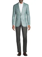 Textured Windowpane Sport Coat