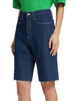 Ms. Cali Cut-Off Denim Cargo Shorts