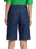 Ms. Cali Cut-Off Denim Cargo Shorts