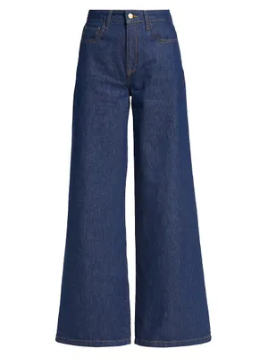 Ms. Fonda High-Rise Wide-Leg Jeans