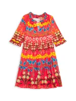 Little Girl's & Nora Floral Print Dress